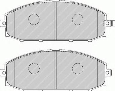 Комплект тормозных колодок, дисковый тормоз FERODO FDB1577