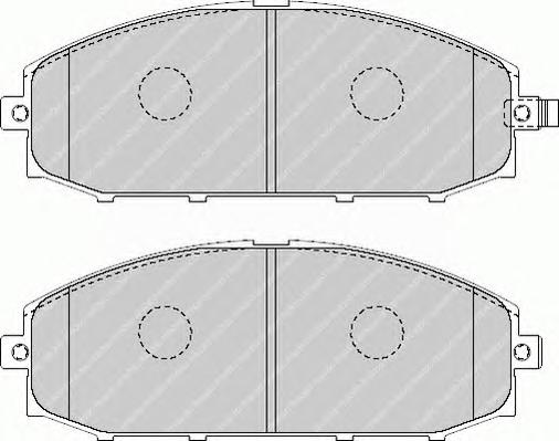 Комплект тормозных колодок, дисковый тормоз FERODO