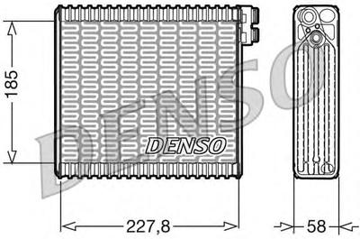 Испаритель, кондиционер DENSO DEV09011