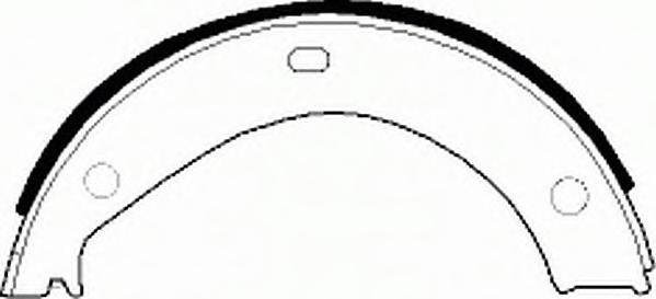 Комплект тормозных колодок, стояночная тормозная система FERODO