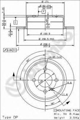Тормозной диск BREMBO