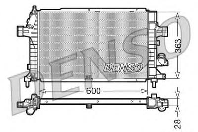 Радиатор охлаждения DENSO DRM20102
