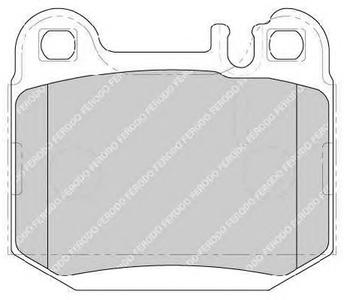 Комплект тормозных колодок, дисковый тормоз FERODO FDB1512