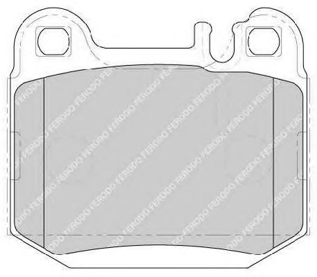 Комплект тормозных колодок, дисковый тормоз FERODO