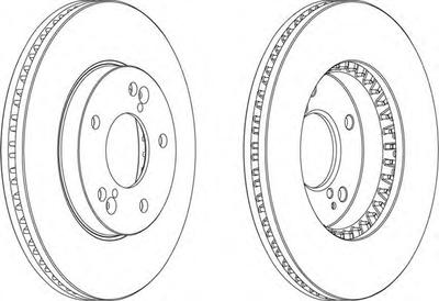 Тормозной диск FERODO DDF1786