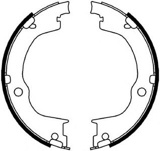 Комплект тормозных колодок, стояночная тормозная система FERODO FSB4006
