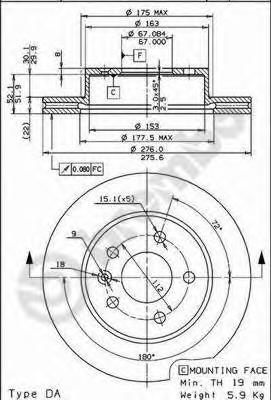Тормозной диск BREMBO