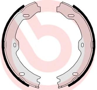 Комплект тормозных колодок, стояночная тормозная система BREMBO