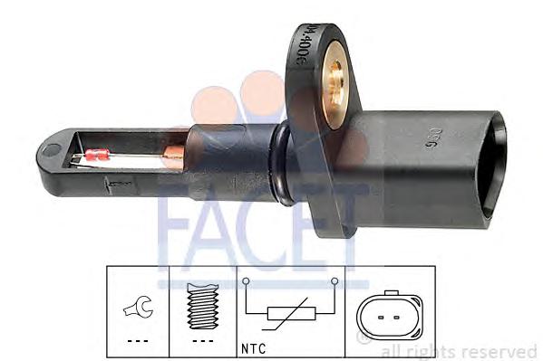 Датчик, температура впускаемого воздуха FACET