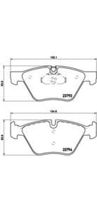 Комплект тормозных колодок, дисковый тормоз BREMBO P06057