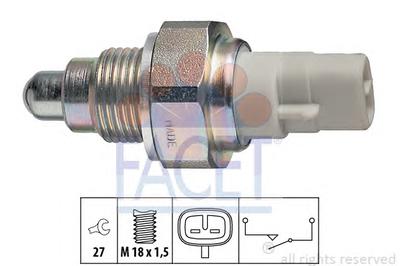 Выключатель, фара заднего хода FACET 7.6111