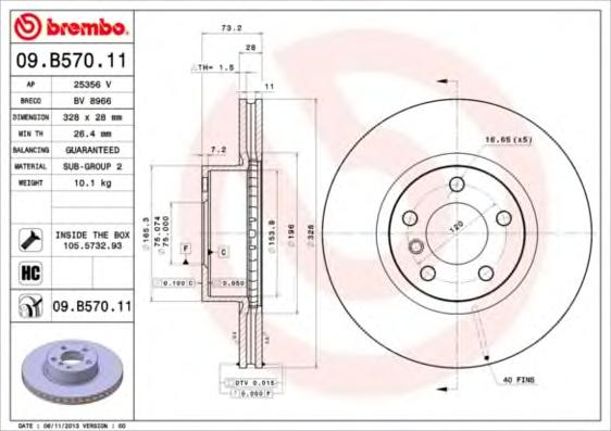 Тормозной диск BREMBO