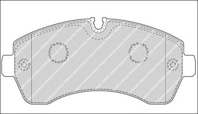 Комплект тормозных колодок, дисковый тормоз FERODO FVR4470