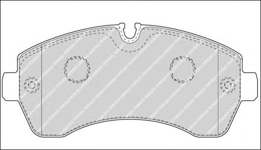 Комплект тормозных колодок, дисковый тормоз FERODO