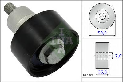 Паразитный / Ведущий ролик, зубчатый ремень INA 532075310