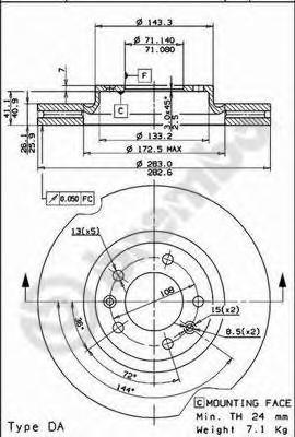 Тормозной диск BREMBO