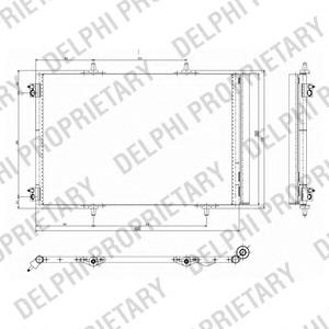 Радиатор кондиционера DELPHI TSP0225642