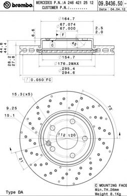 Тормозной диск BREMBO