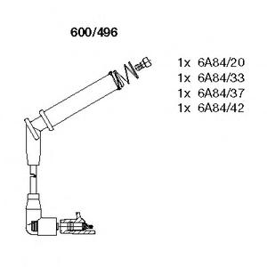 Комплект проводов зажигания BREMI 600/496