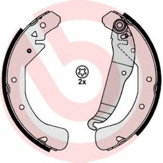 Комплект тормозных колодок BREMBO