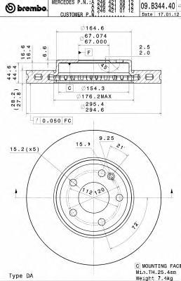 Тормозной диск BREMBO