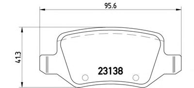 Комплект тормозных колодок, дисковый тормоз BREMBO P50090