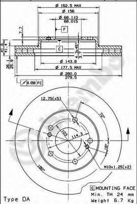 Тормозной диск BREMBO