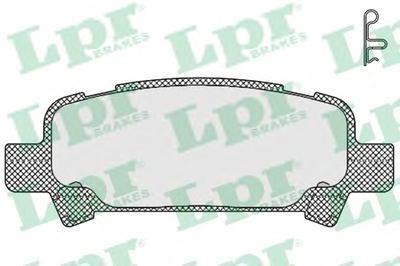 Комплект тормозных колодок, дисковый тормоз LPR 05P838