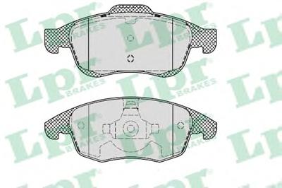 Комплект тормозных колодок, дисковый тормоз LPR 05P1351