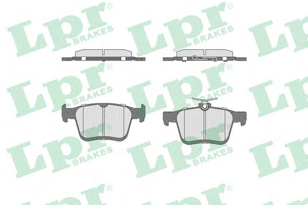 Комплект тормозных колодок, дисковый тормоз LPR