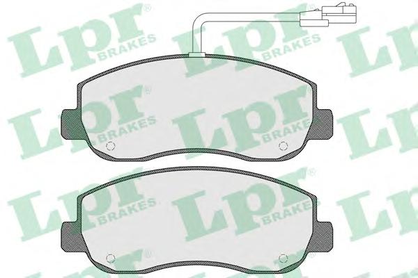 Комплект тормозных колодок, дисковый тормоз LPR