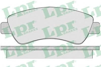 Комплект тормозных колодок, дисковый тормоз LPR 05P789