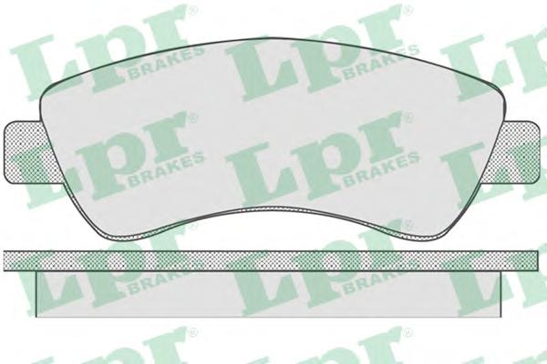 Комплект тормозных колодок, дисковый тормоз LPR