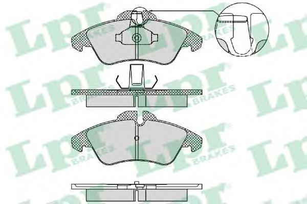 Комплект тормозных колодок, дисковый тормоз LPR