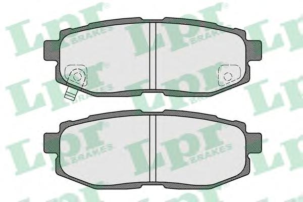 Комплект тормозных колодок, дисковый тормоз LPR