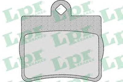 Комплект тормозных колодок, дисковый тормоз LPR 05P725