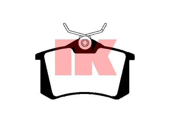 Комплект тормозных колодок, дисковый тормоз NK