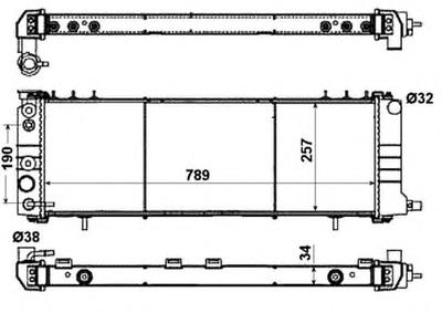 Радиатор охлаждения NRF 50321