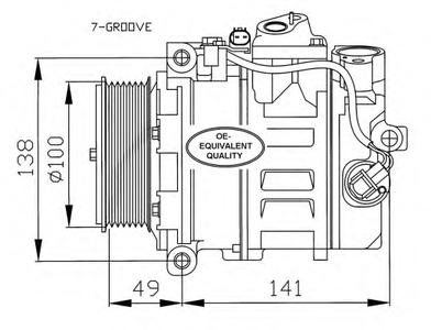 Компрессор, кондиционер NRF 32216