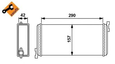 Радиатор печки NRF 54240