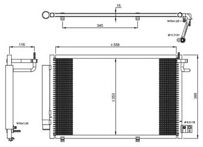 Радиатор кондиционера NRF 35903