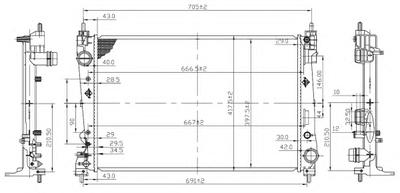 Радиатор охлаждения NRF 53454