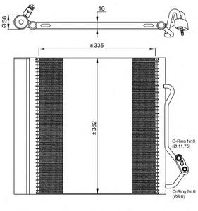 Радиатор кондиционера NRF 35874