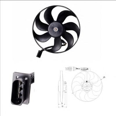 Вентилятор, охлаждение двигателя NRF