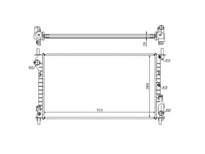 Радиатор охлаждения NRF 53713
