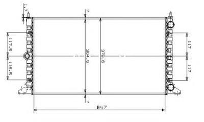 Радиатор охлаждения NRF 509522