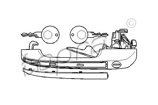 Ручка двери TOPRAN