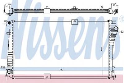 Радиатор охлаждения NISSENS 630709