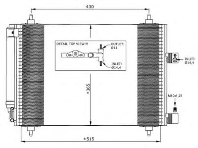 Радиатор кондиционера NRF 35649