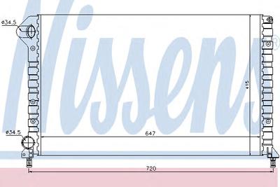 Радиатор охлаждения NISSENS 61767